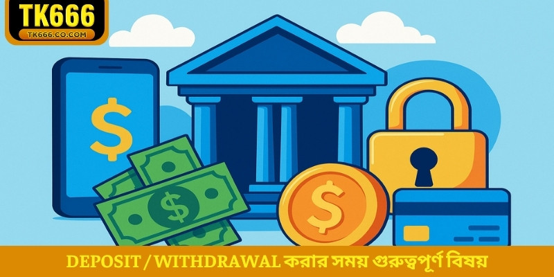 Deposit / withdrawal করার সময় গুরুত্বপূর্ণ বিষয়