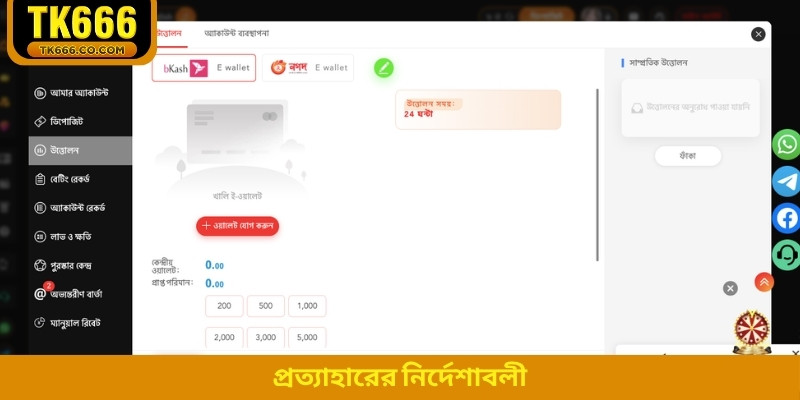 প্রত্যাহারের নির্দেশাবলী
